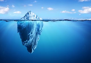 El calentamiento global es parecido a un iceberg, sólo se ve la punta