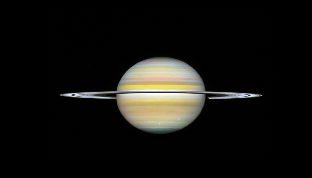 Saturno Dal 2023 Saturno ha iniziato a sviluppare un'onda a forma di decagono attorno al suo polo sud. Credit: NASA, ESA, STScI, Agustin Sánchez-Lavega (UPV), Amy Simon (NASA-GSFC), Michael Wong (UC Berkeley); Image Processing: Alyssa Pagan