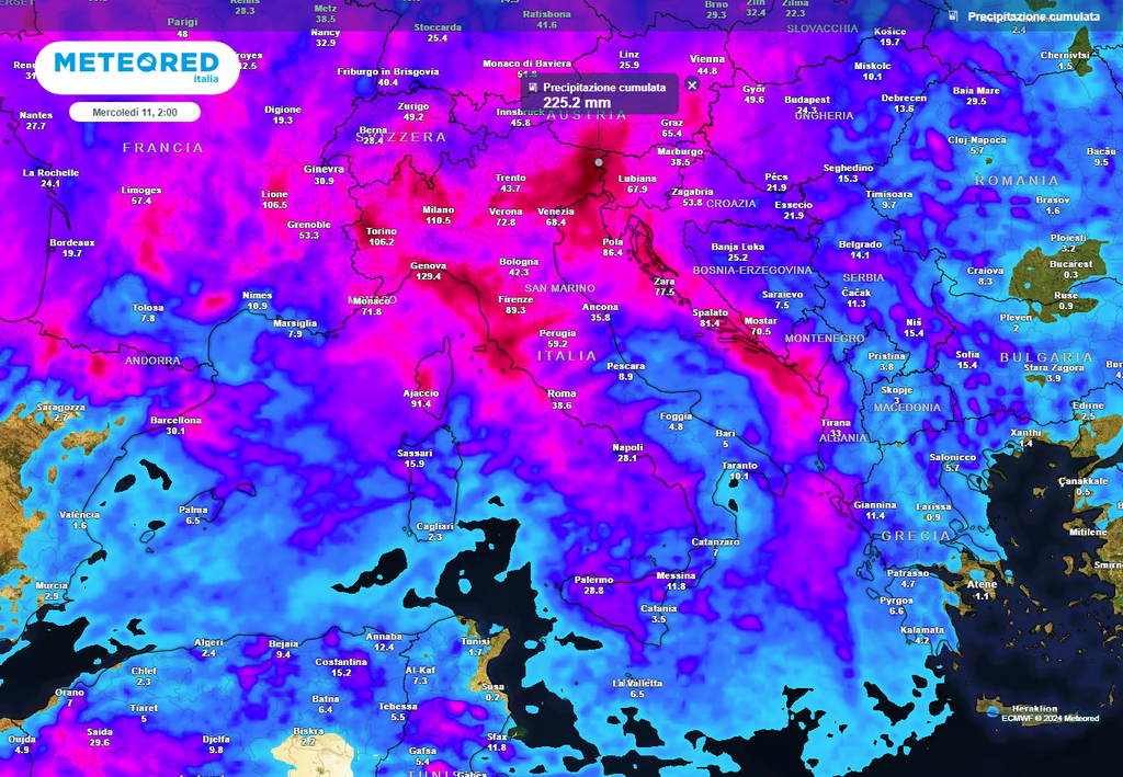 Precipitazione cumulata