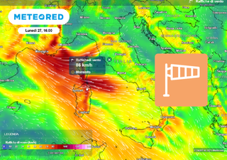Allerta meteo, il vento intenso segna l'inizio della settimana: raffiche fino a 80 KM/H in Sardegna