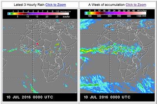 Imagen semihoraria casi en tiempo real precipitación de IMERG