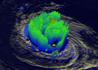 Imagen única: el huracán Daniel 3D