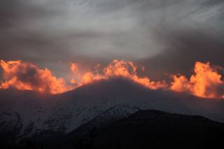 Imagen única: fuego en las nubes