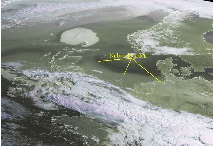 Imagen única: Nubes De Polén Sobre Europa