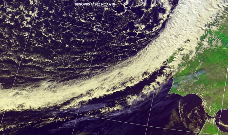 Imagen única: Nubes En Forma De Cuerda