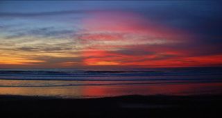 Imagen única: Puesta de sol “dividida”