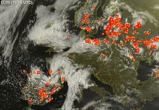 Imagen única: tormentas norte y sur