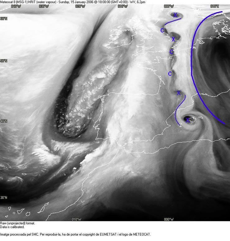 Imagen única: Vórtices Mesoescalares En Las Imágenes De Vapor De Agua Imagen única: Vórtices Mesoescalares En Las Imágenes De Vapor De Agua
