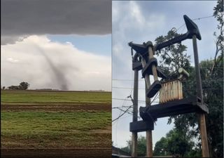 Imágenes impactantes de Argentina bajo alerta: tormentas, tornados, granizo, zonda severo y nevadas fuera de temporada