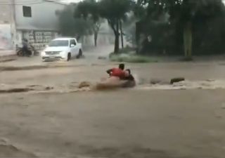 Imágenes dramáticas del fuerte temporal en Catamarca