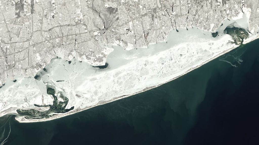 Imágenes Heladas Para La Historia Del Este De Los Ee.uu. Fire Island