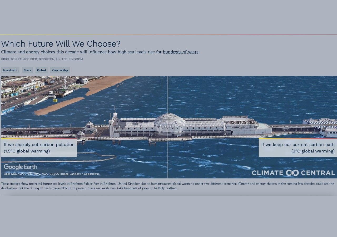 Images show fate of iconic buildings under climate change