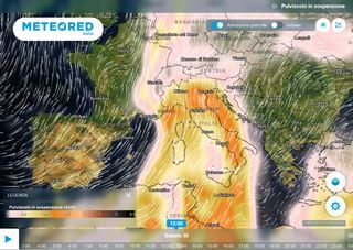 È imminente una massiccia risalita di polvere del Sahara sull'Italia nel fine settimana di Pasqua e Pasquetta