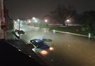 Impresionante temporal lluvioso en Tucumán