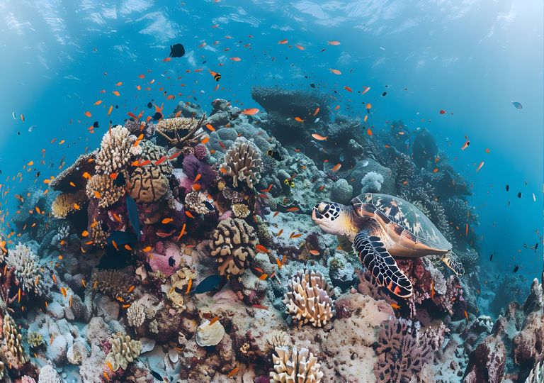 Impacto devastador de um evento de branqueamento, em 2024, da Grande Barreira de Coral da Austrália