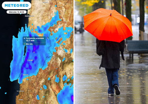 Impacto en Antofagasta y Atacama: baja segregada deja lluvias inusuales mientras el sur superar&iacute;a los 100 mm