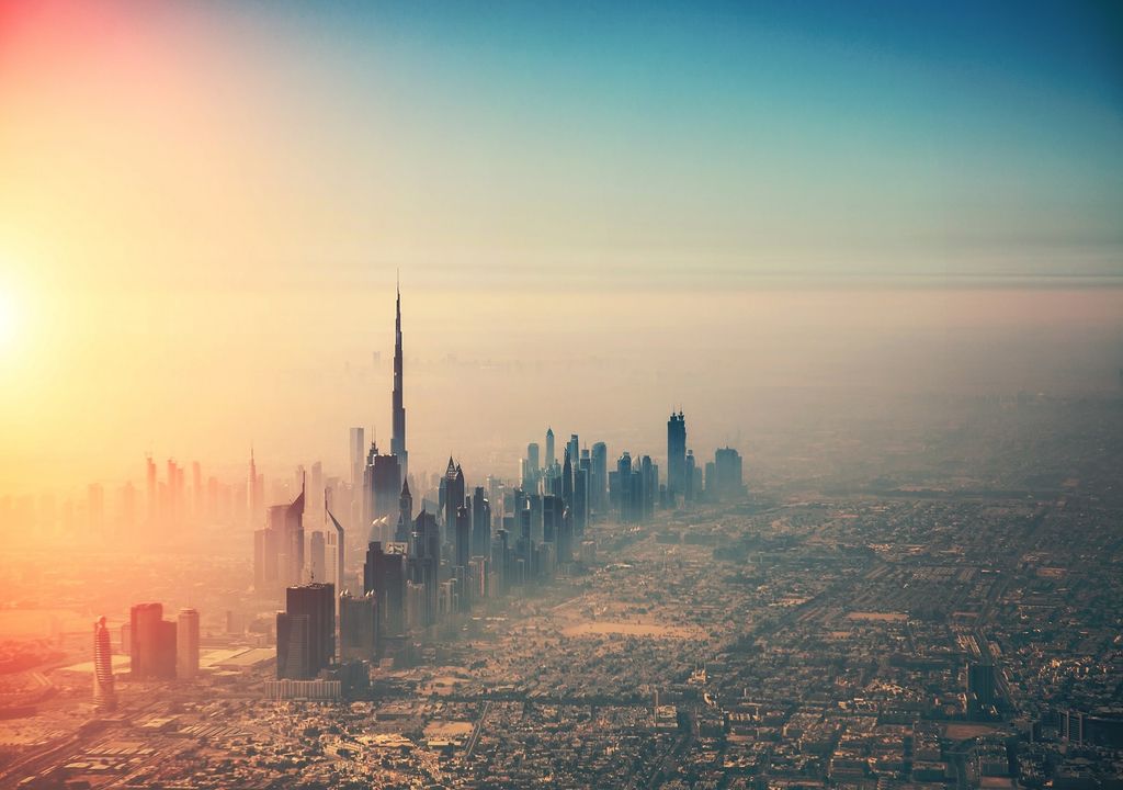 Niebla en Emiratos Árabes Unidos