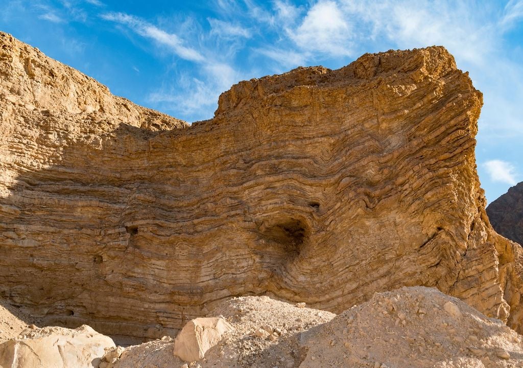 Eilat, Israel, pliegue geológico