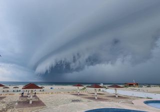 Impresionante frente de tormenta en Tamaulipas