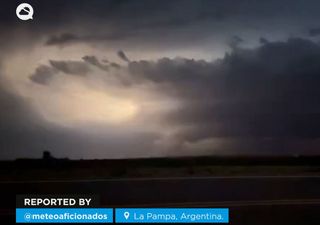 Impresionante tormenta en La Pampa, Argentina