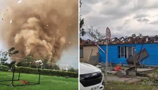 Las impresionantes im&aacute;genes de un tornado EF-2 en Chile: colegio y casas destruidas a 100 kil&oacute;metros de Santiago