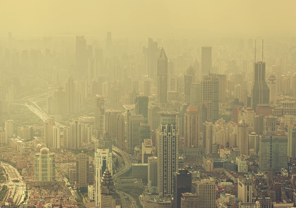 Neblina; Smog; Inverno; China
