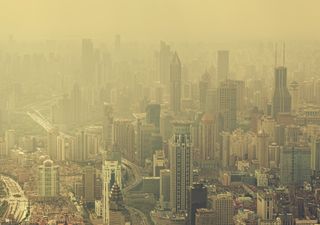 Impressionante neblina de inverno cobre a China graças à poluição