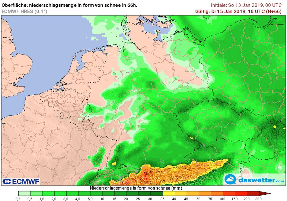 Neuschnee bis Dienstag Neuschnee bis Dienstag