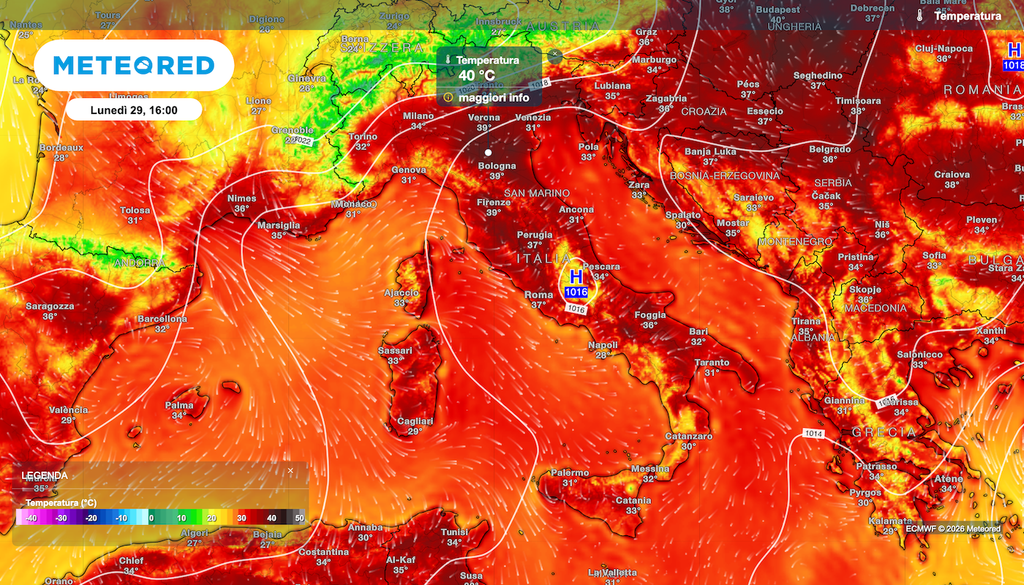 I 40°C in Italia, a maggior ragione al nord e ancor più a giugno, non sono la regola ma l'eccezione nella comunque calda estate italiana