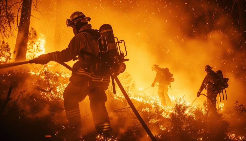 La lutte contre les incendies la nuit est particulièrement périlleuse pour les soldats du feu