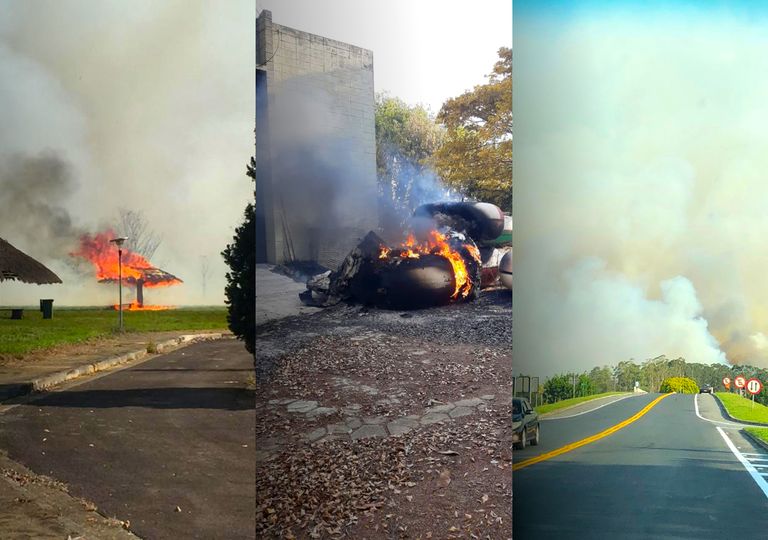 Incêndio atinge a sede do INPE em Cachoeira Paulista Incêndio atinge a sede do INPE em Cachoeira Paulista