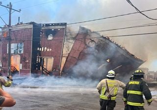 Incendio destruye la histórica Iglesia de San Francisco en la ciudad chilena de Iquique 