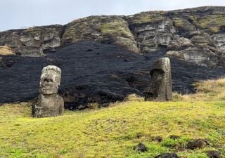 Incendio destruye las históricas estatuas de la Isla de Pascua