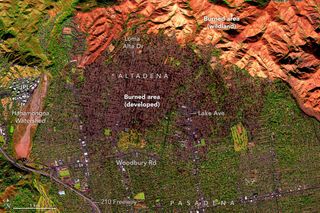 El incendio en Eaton de enero de 2025 deja el paisaje de California carbonizado siendo el segundo peor del estado