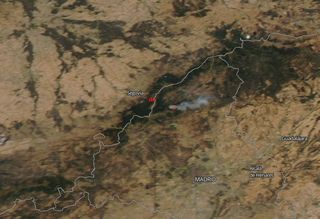 Incendios cercanos a Parque Nacional de la sierra del Guadarrama