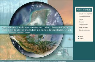 Incendios desde satélites: módulo de enseñanza
