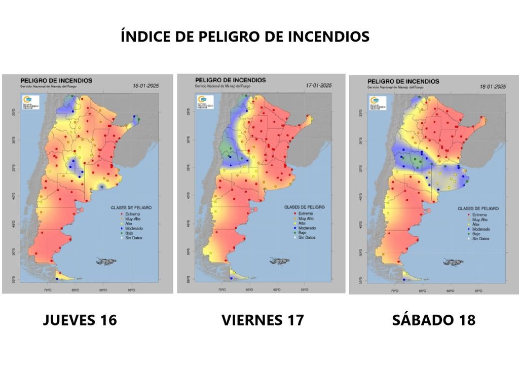 peligro de incendios índice fuego argentina