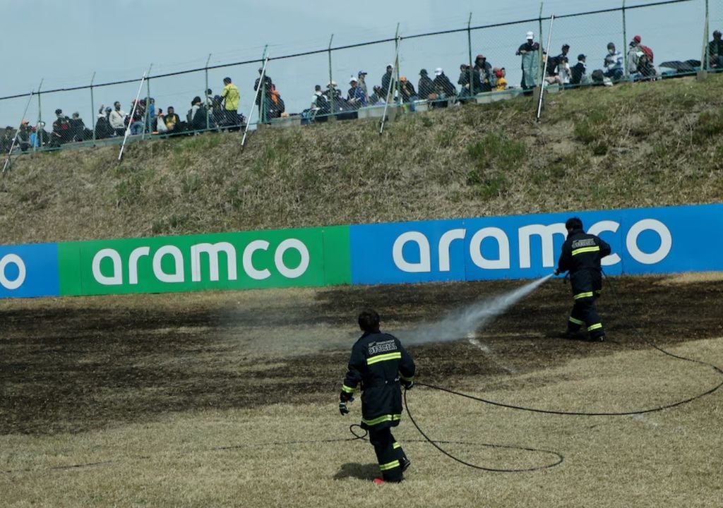 Chispas Formula 1 incendios Japón Chispas Formula 1 incendios Japón
