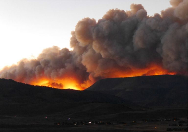 Incêndios, Grand Lake, EUA Incêndios, Grand Lake, EUA