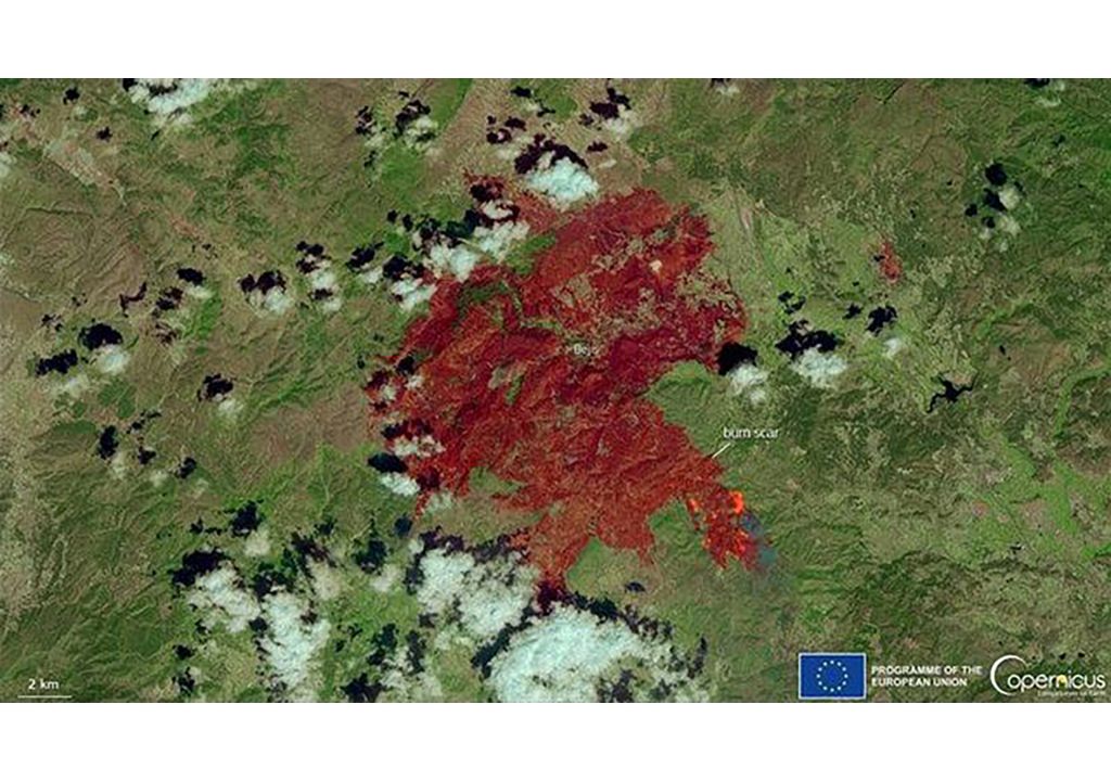 incendios forestales emisiones de carbono humo sequía ola de calor europa