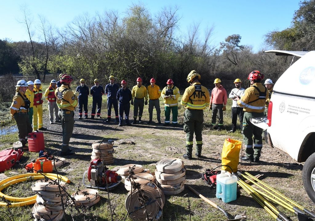 Bomberos capacitación