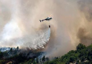 Incendios forestales en El Bolsón: peligro e imágenes impactantes