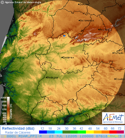 Incendios forestales y sus señales en los radares meteorológicos: el caso del incendio de Las Hurdes de julio de 2012 
