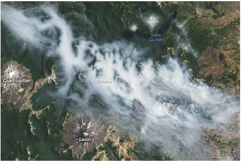 Los incendios asolan la Patagonia en zonas de Argentina