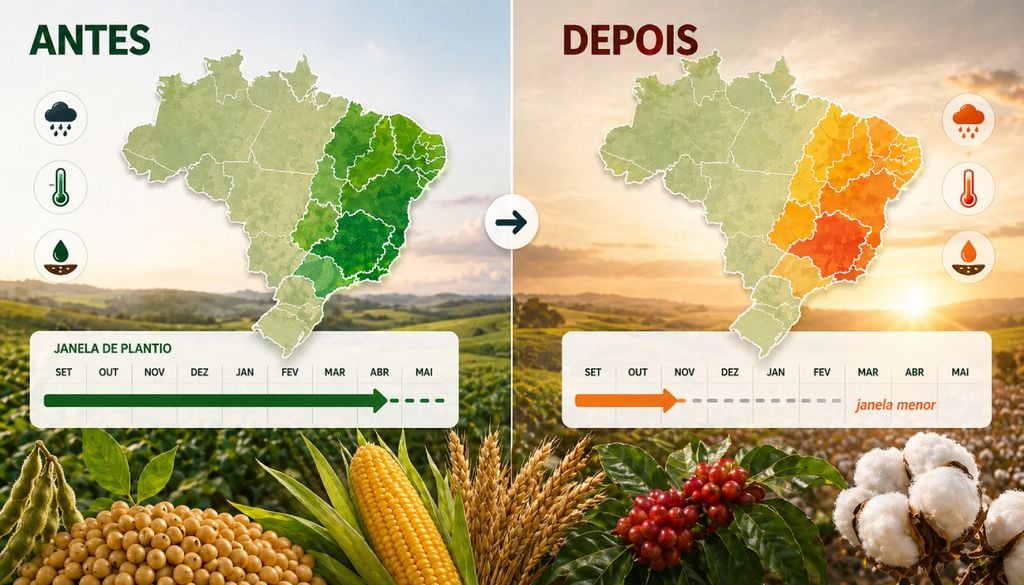 Janelas de plantio mais curtas podem afetar o manejo da safra e a segurança da produção agrícola.
