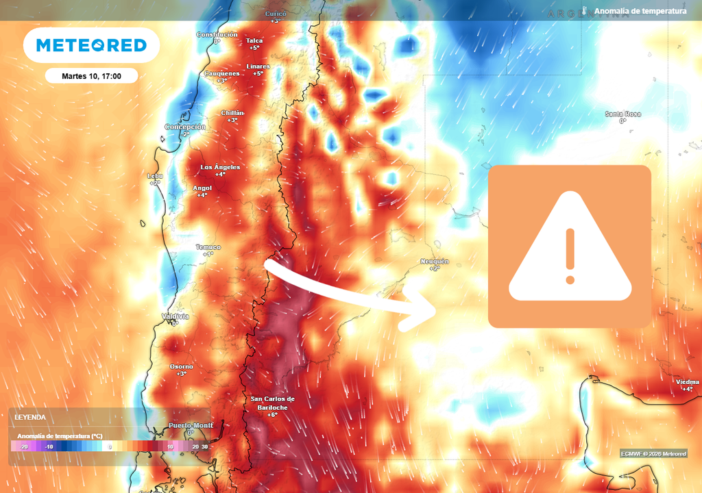 Algunas localidades podría alcanzar los 32 °C de temperatura máxima durante la tarde del martes.