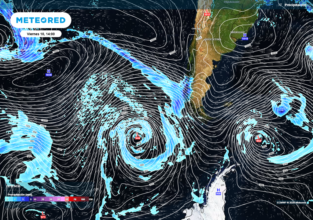 Hasta el momento, 3 regiones del centro-sur recibirían lluvia el fin de semana.