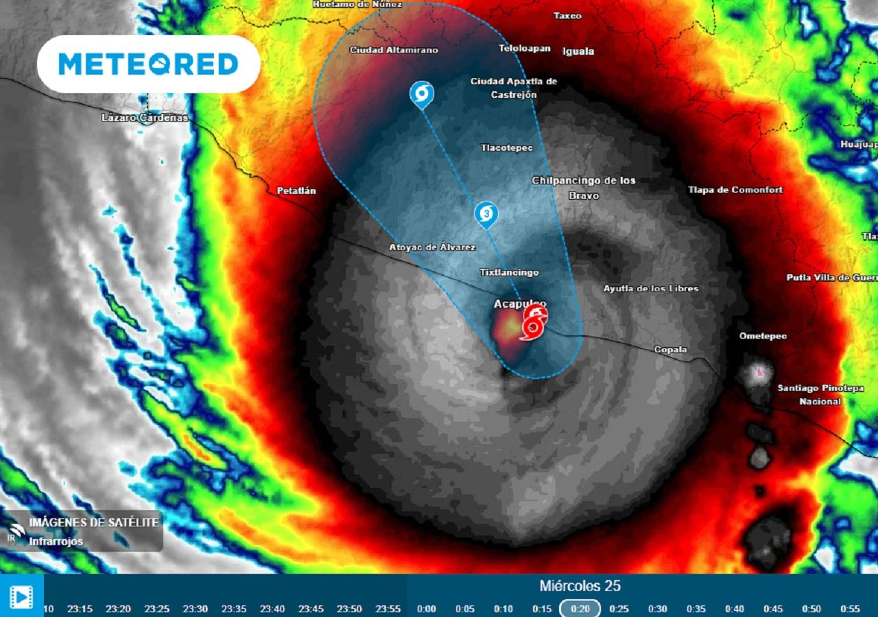 ¡Increíble! Alerta máxima por catastrófico huracán Otis que impacta ...