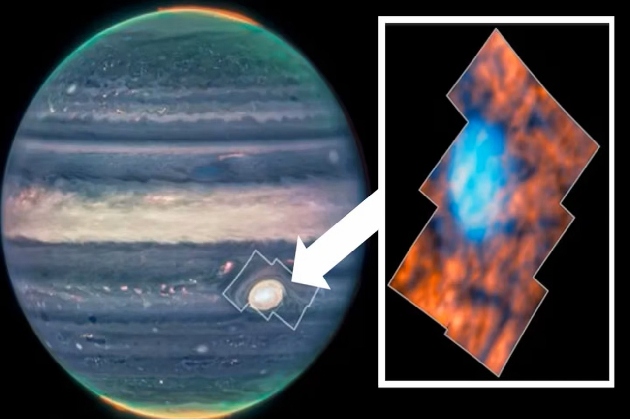La mayor parte de las ondas de gravedad fueron encontradas en la Gran Mancha Roja de Júpiter. Crédito: JWST.