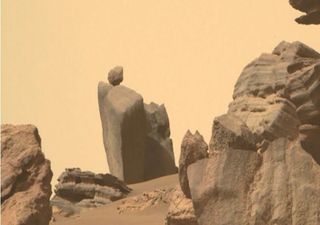 ¡Encontraron la “piedra movediza” de Tandil en Marte!